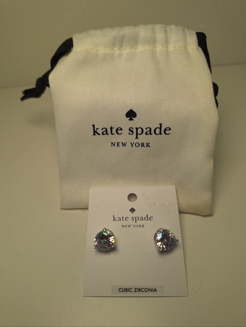 Kate Spade Rise & Shine Silver Stud Earrings NWT - Picture 3 of 4